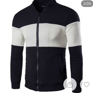 NWT A0W07S Black and White Men’s Jacket